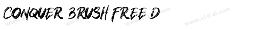 Conquer Brush Free D字体转换